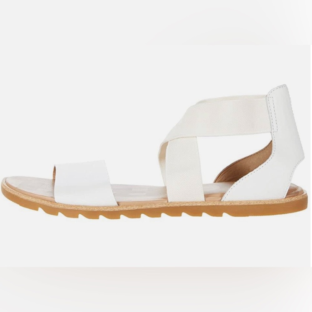 Sorel Ella Sandal White Size 11 Sorel Strappy Slip On Summer Shoe